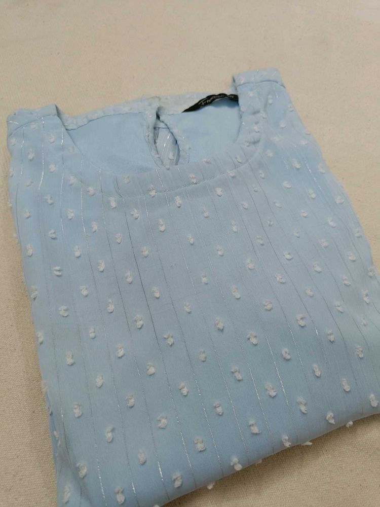 Sky Blue Textured top