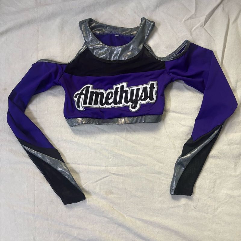 Purple Amethyst Crop Top