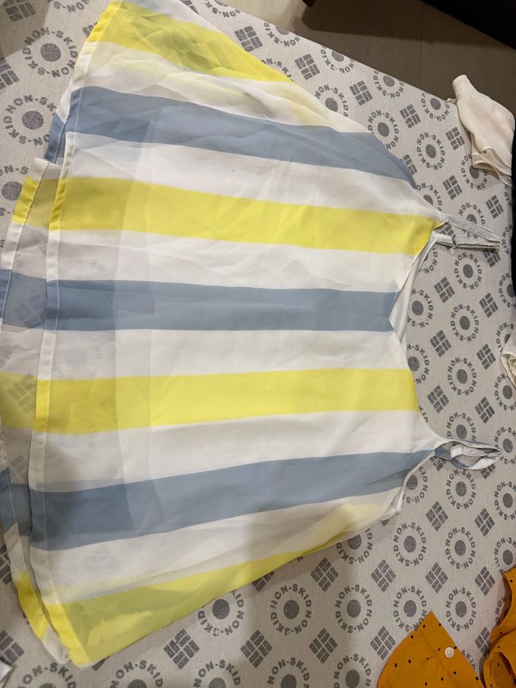 Korean Striped Sheer Top