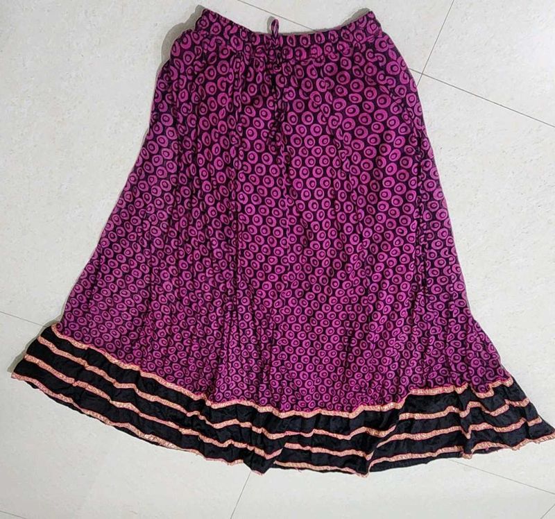 Black Pink Skirt For Navratri Colours😍