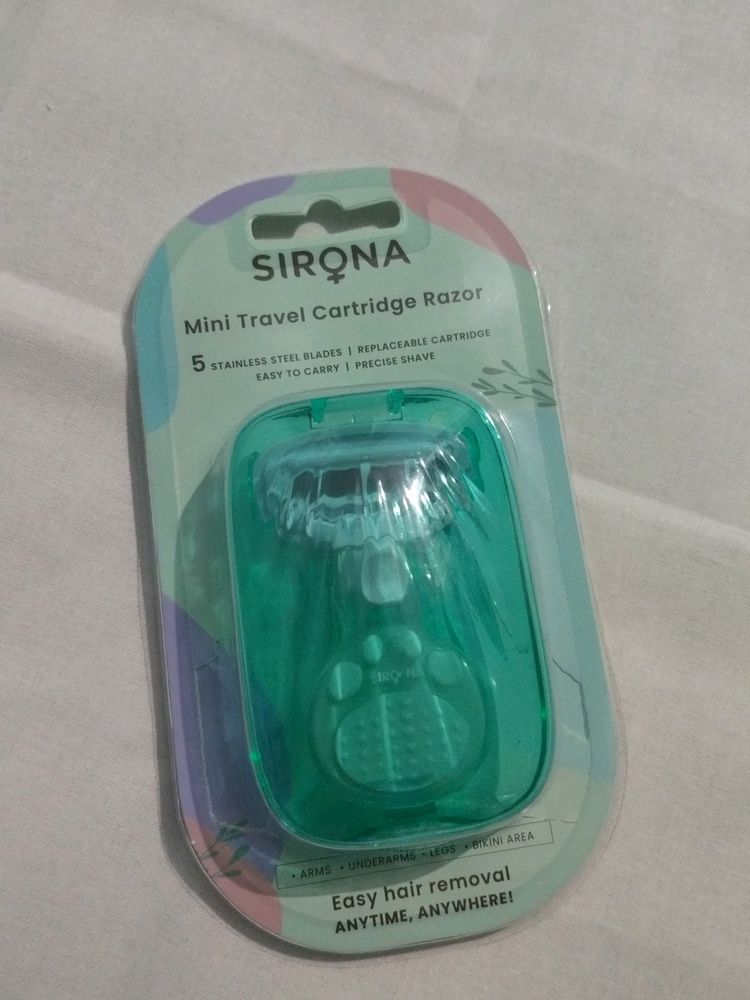 Sirona Mini Travel 5 Blade Cartridge Razor (NEW)