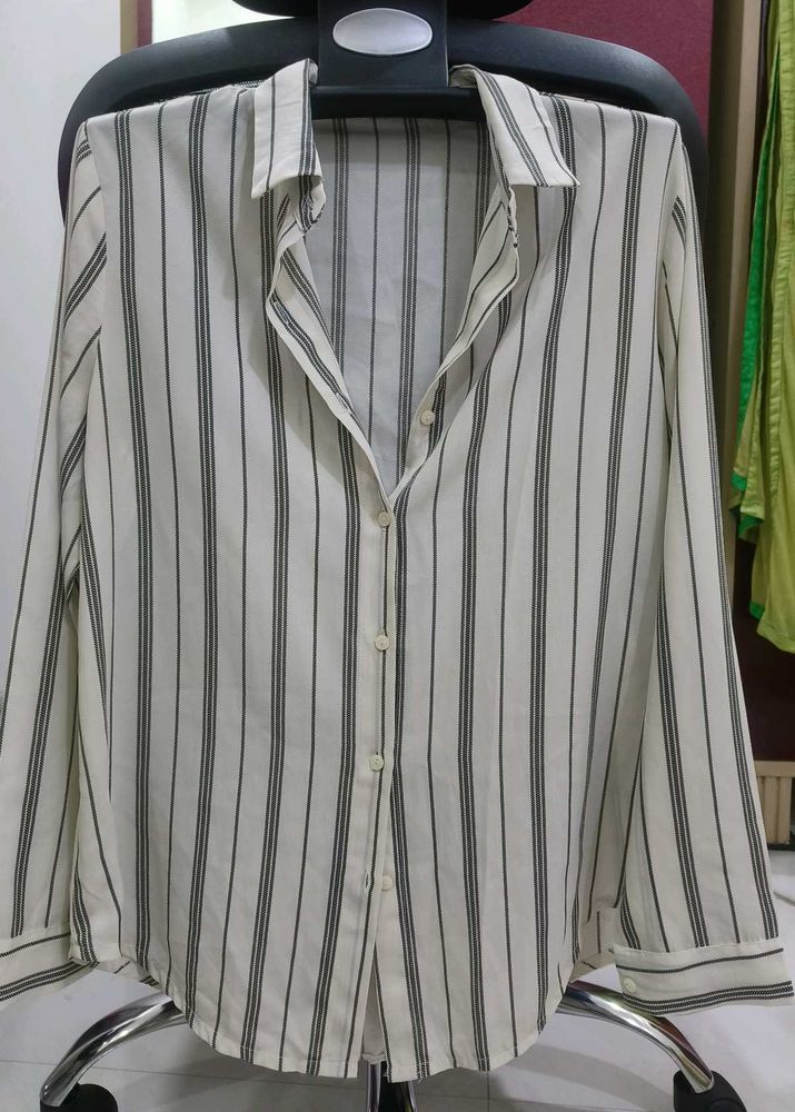 Classic Striped Button-Up Shirt