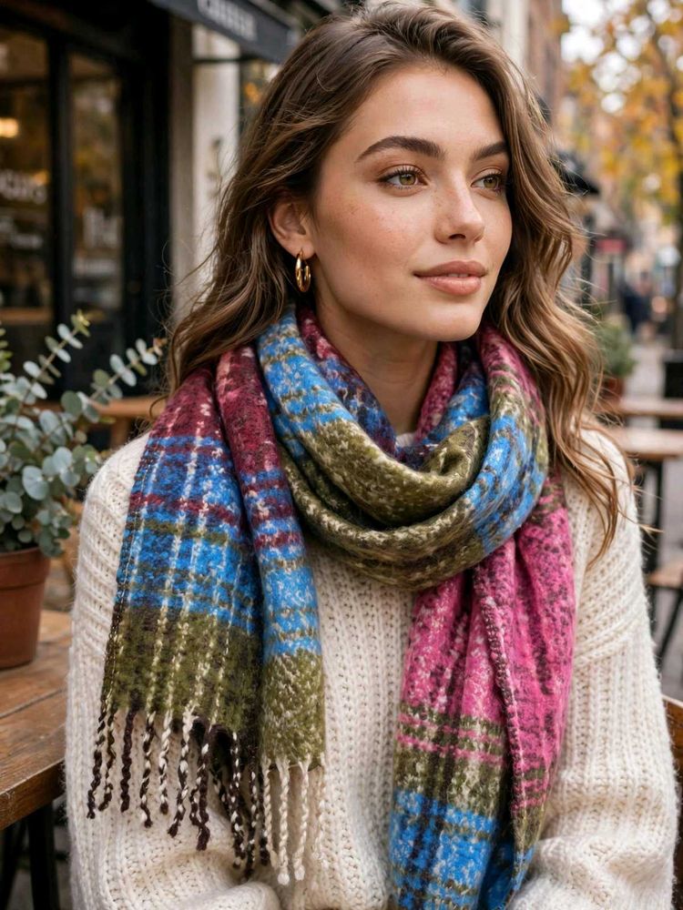 Cozy Plaid Scarf