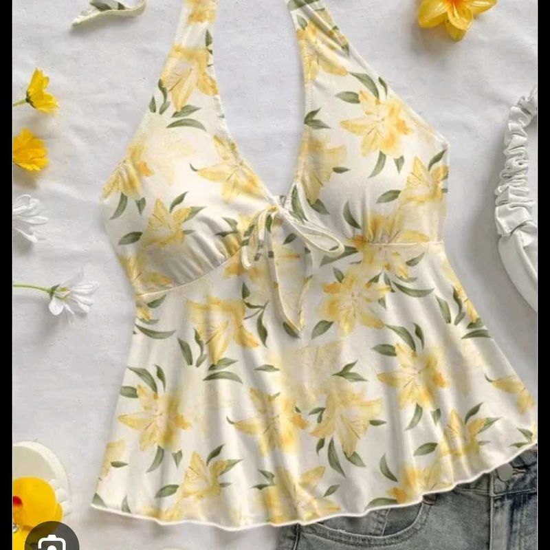 Floral Halter Top - Summer Vibes