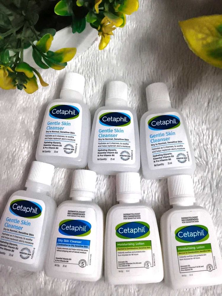 Cetaphil Gentle Skin Cleanser and moisturizer Lot