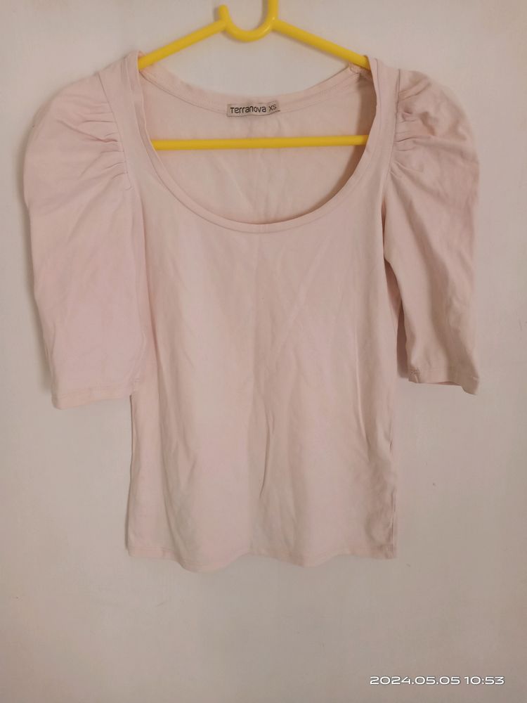 Regular Sleeves Solid Women Pink Top
