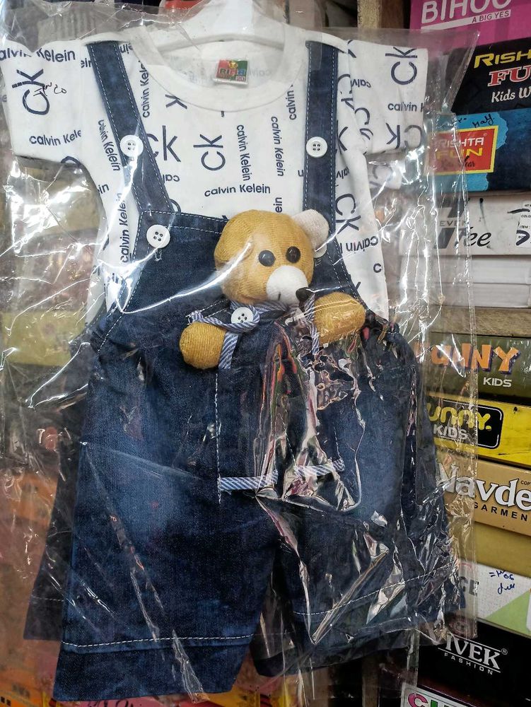 Calvin Klein Baby Outfit with Teddy