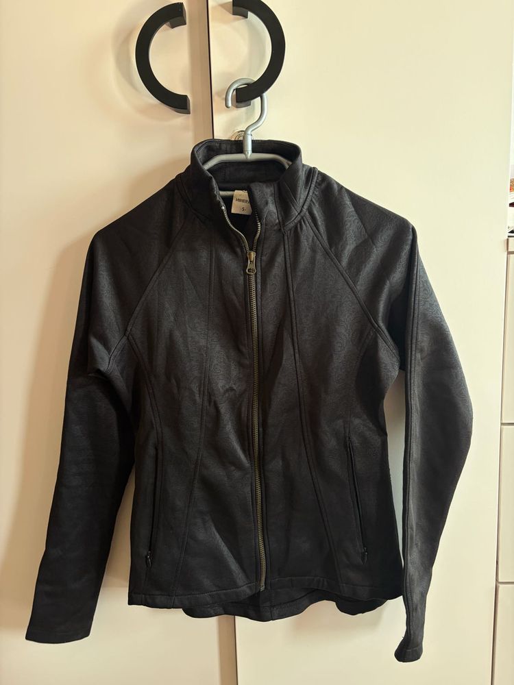 Black Embroidered Zip Jacket