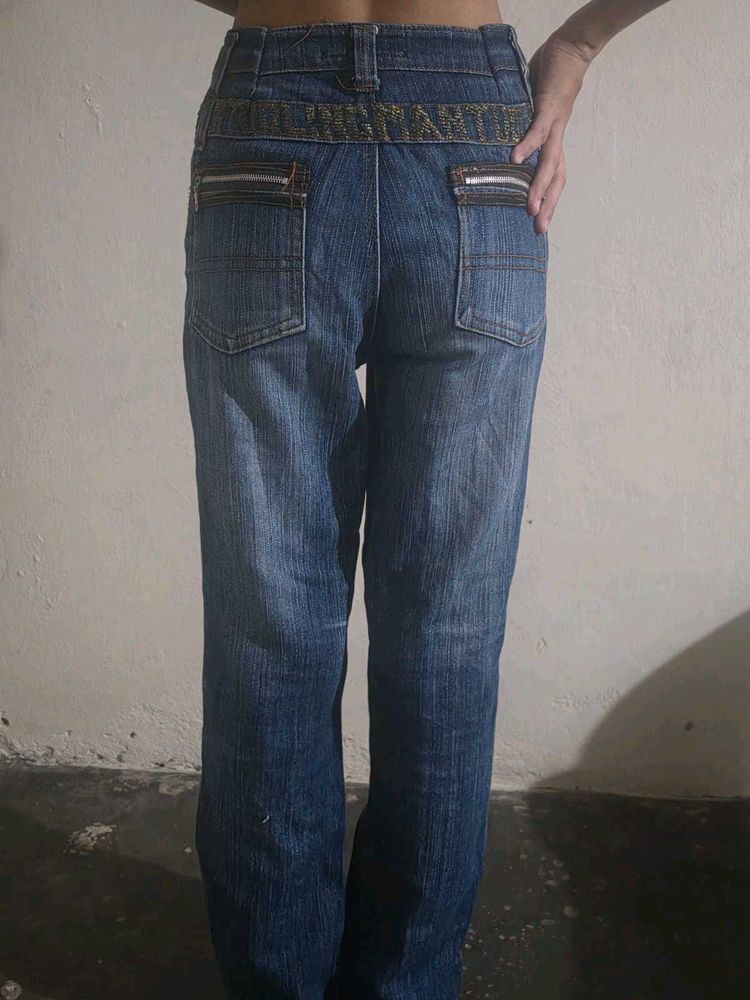 Vintage Wash Denim Jeans
