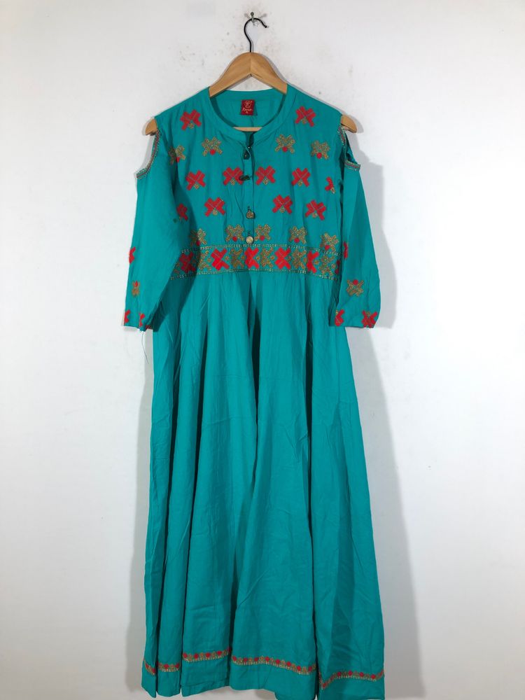 Blue Embroided Kurta