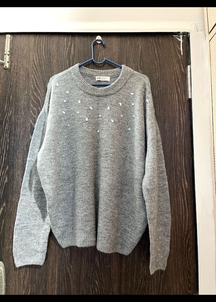 Sparkly Grey H&amp;M Knit Sweater