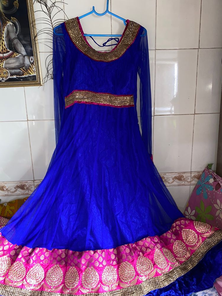Blue/ Pink Anarkali