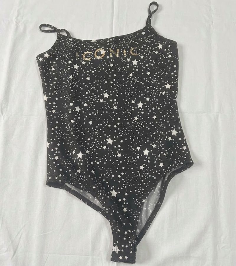 Sparkly Star Print Bodysuit