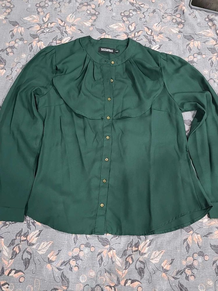 Elegant Emerald Green shirt