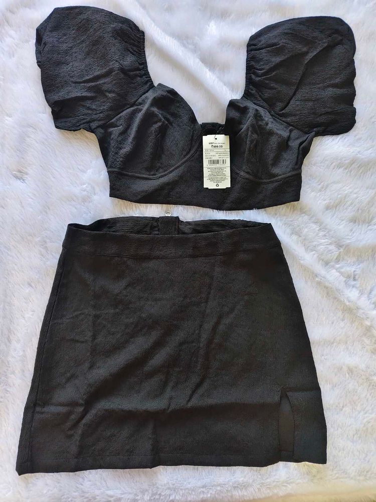 Chic Black Co-ord Set
