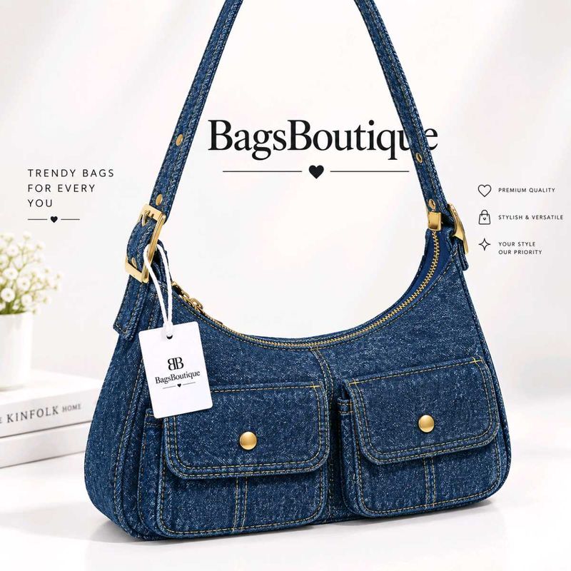 Denim Shoulder Bag