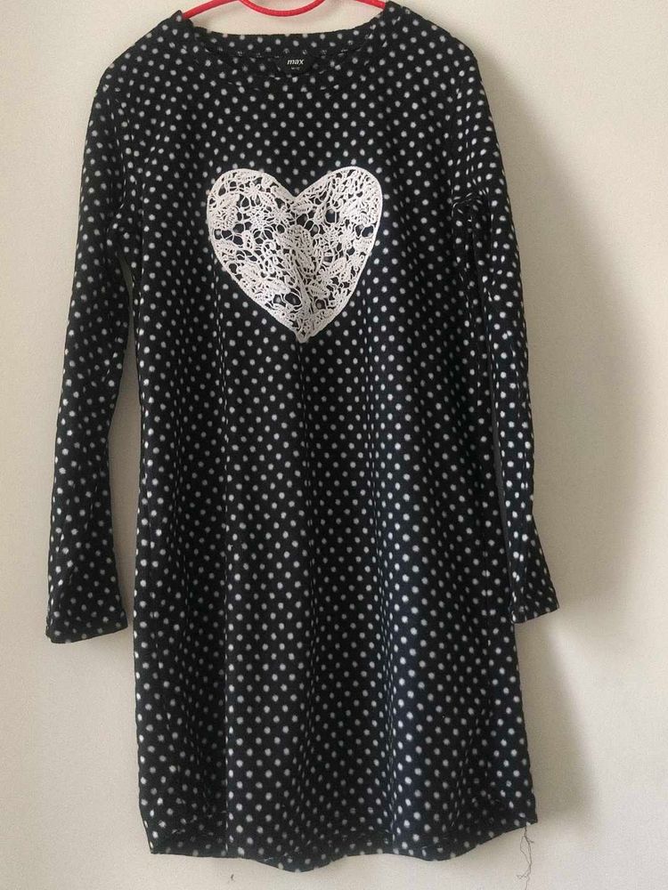 Cute Polka Dot Heart Dress
