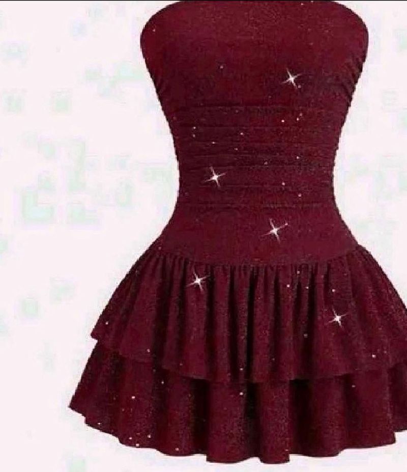 Sparkly Tiered Mini Dress