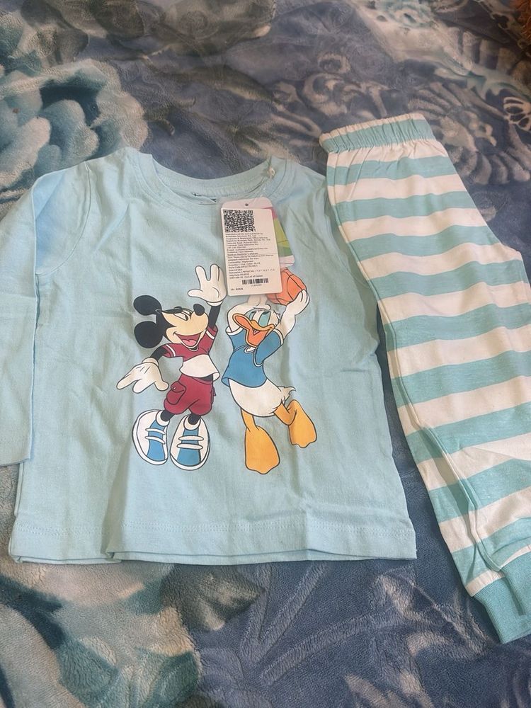 Mickey &amp; Donald Pajama Set - Size Newborn