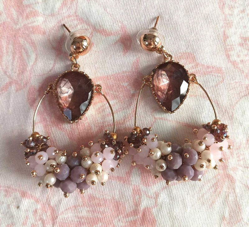 Premium Crystal &amp; Beads Earrings