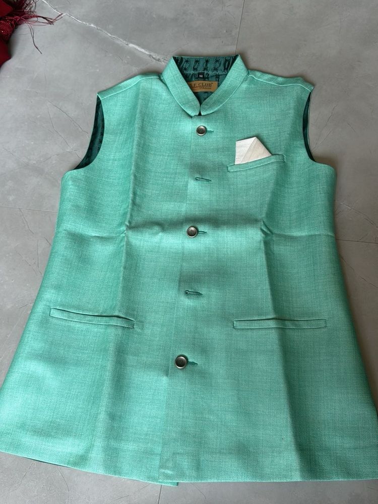Men's Green Nehru Jacket