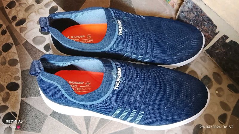 Comfortable Blue Slip-On Shoes