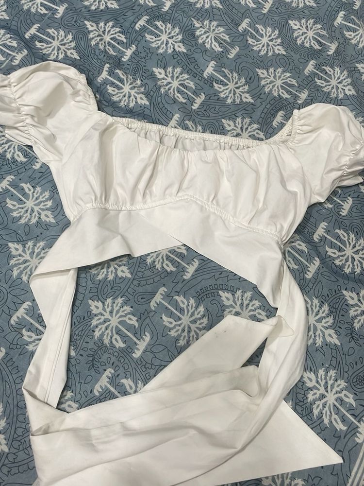 White Crop Top