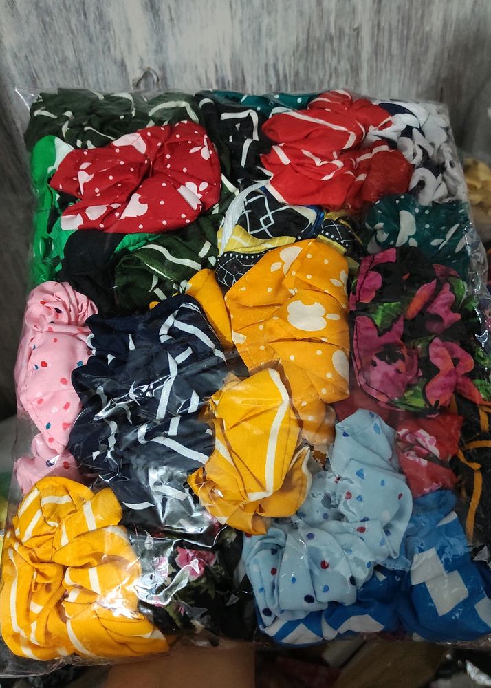 Beautiful Scrunchies 50 Pieces Full Printed ❤