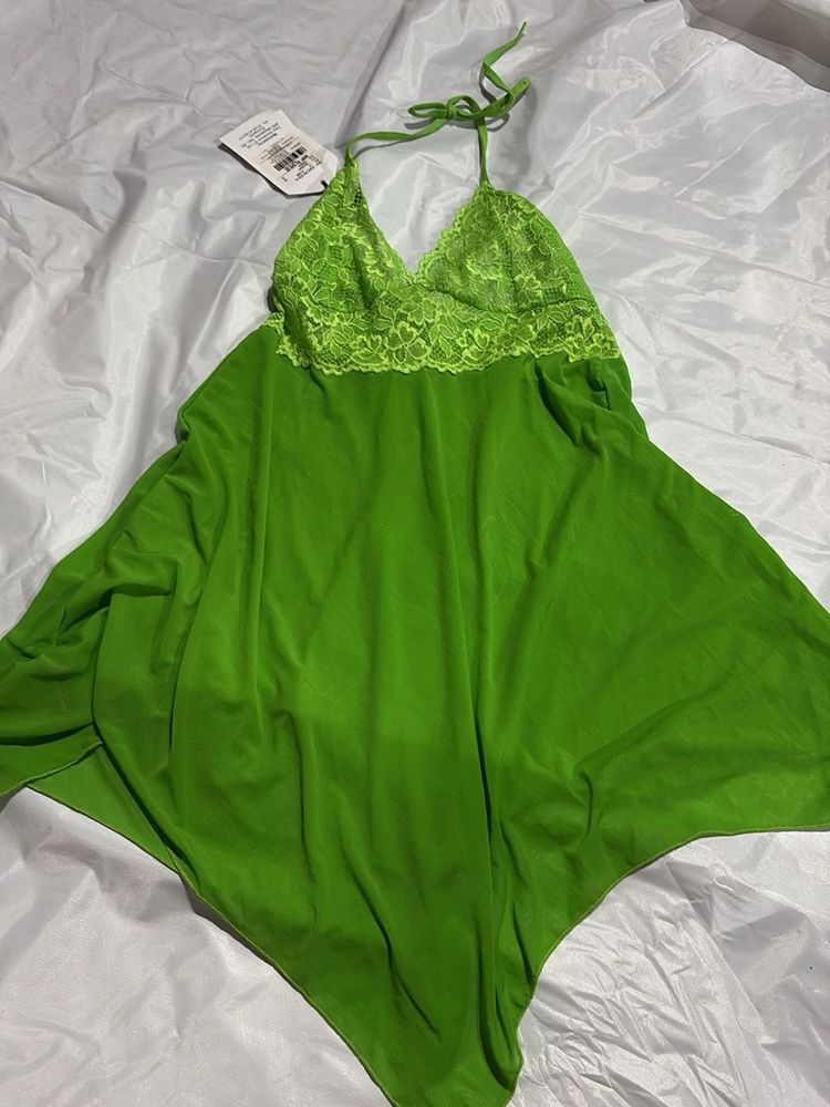 Sheer Green Babydoll Lingerie