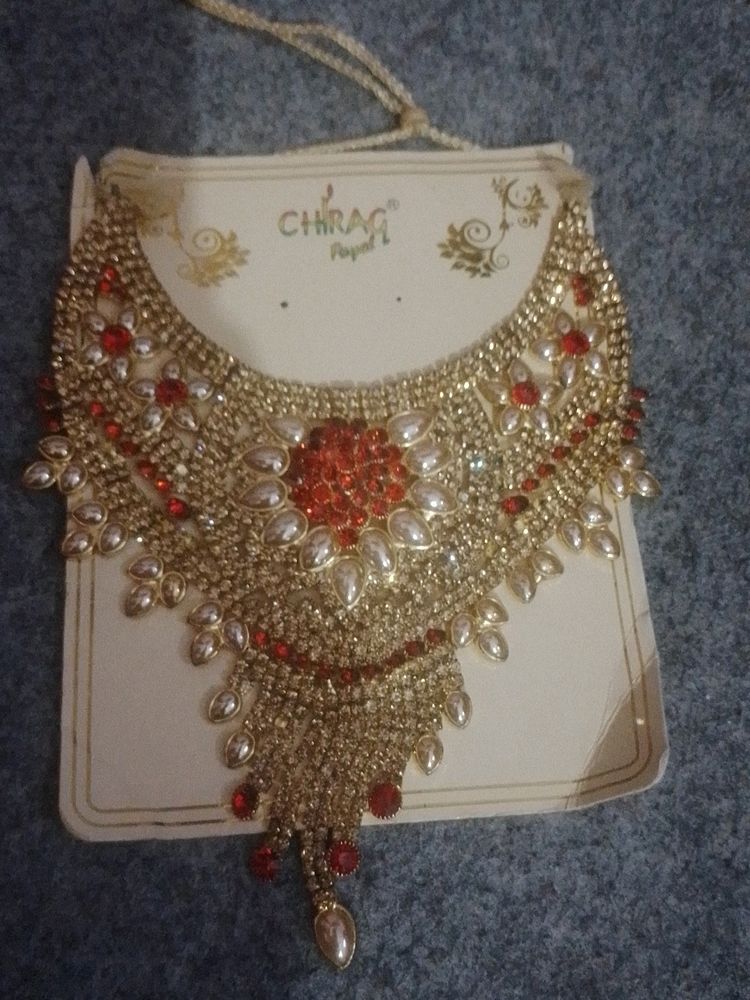 Heavy Red Jewellery Set