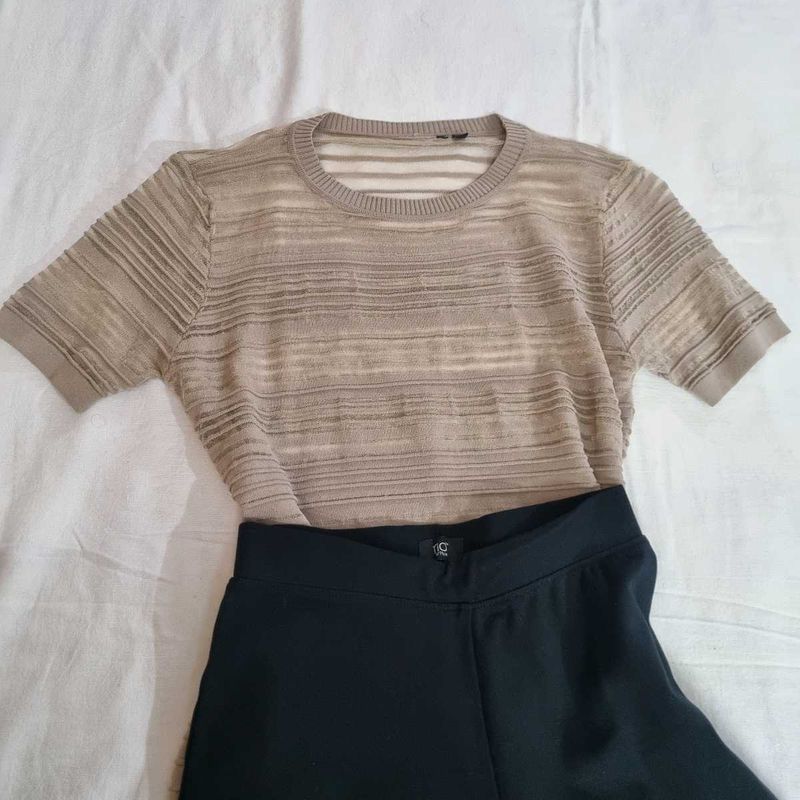 Stylish Striped Knit Top