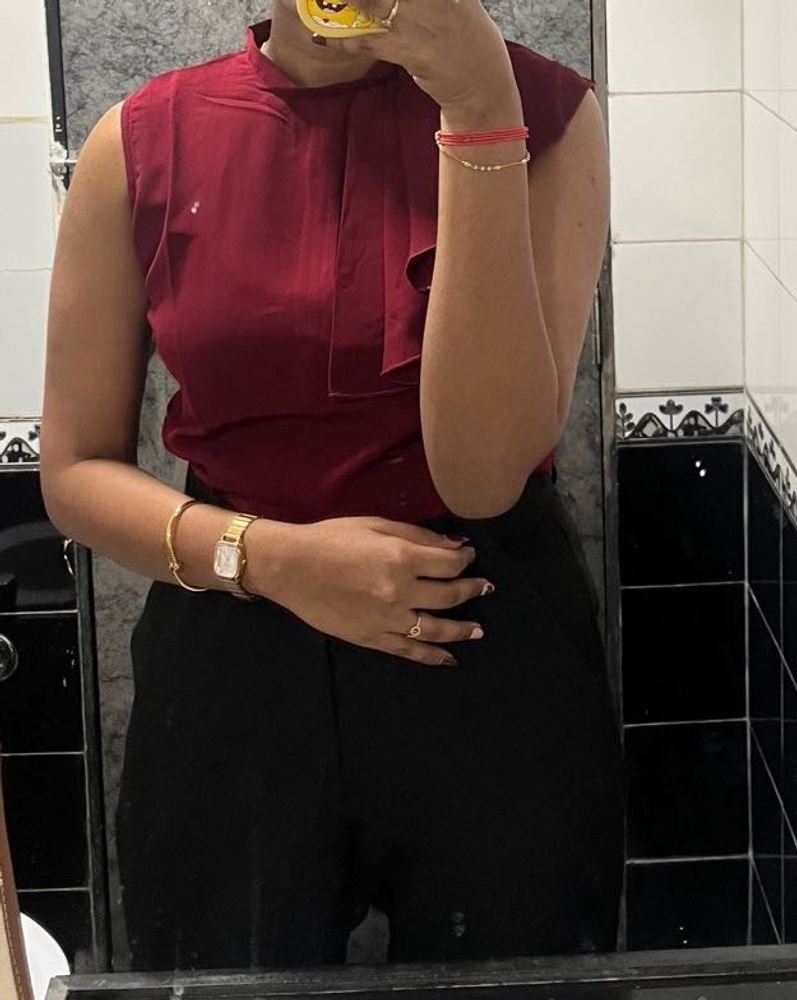 Maroon Formal top