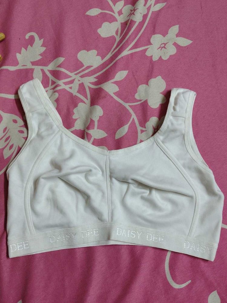 White Daisy Dee Sports Bra