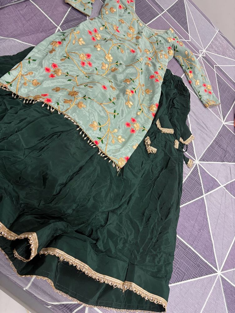 Punjabi embroidered lehnga set ✨