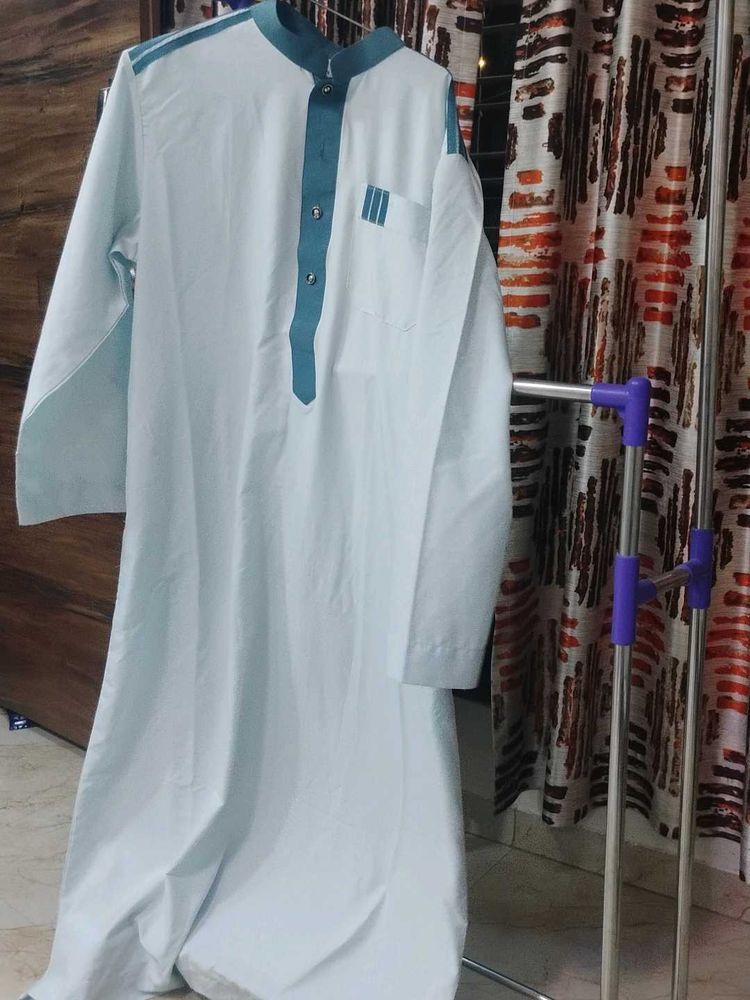 Men's sky blue &amp; Teal Arabic jhubba