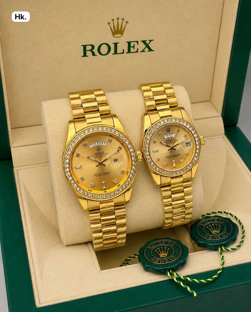 Rolex Couple watchDIAMOND ringDay &amp; Date  wrkng