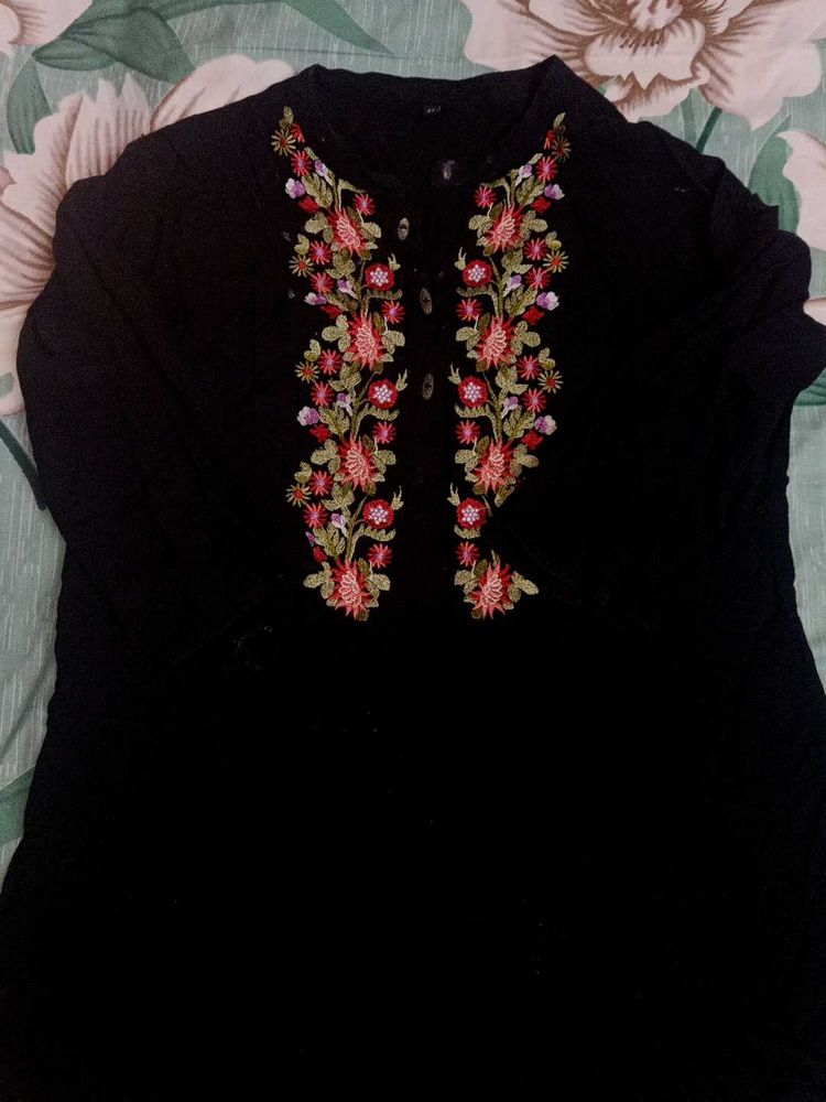 black and navy blue shirt kurti (combo offer)pack