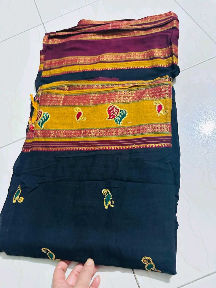 Black Saree For Makar Sankranti