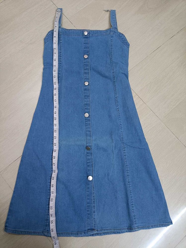 Denim Button-Up Dress