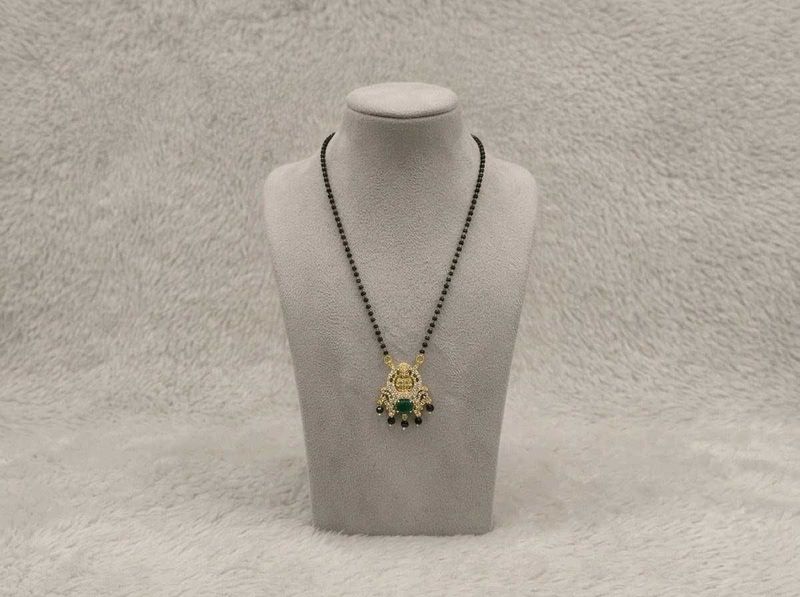 Exquisite Mangalsutra with Emerald Pendant
