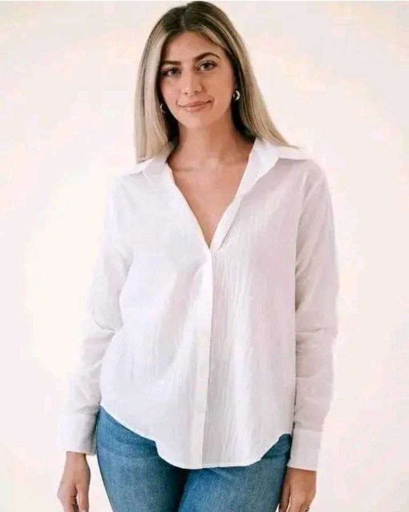 Textured White Shirt