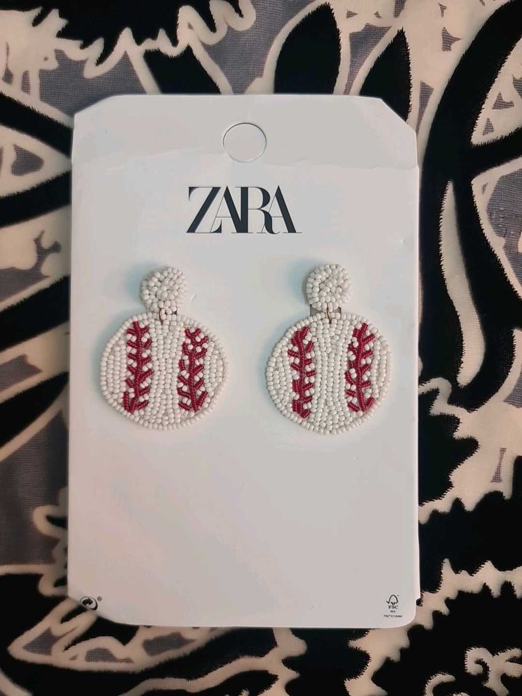 Zara Baseball Earrings