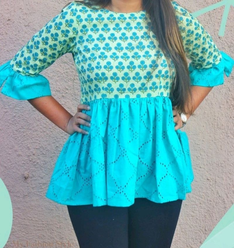 Ethnic Peplum Cute Top