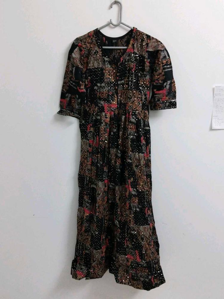 New Long Ethnic Gown with Belt