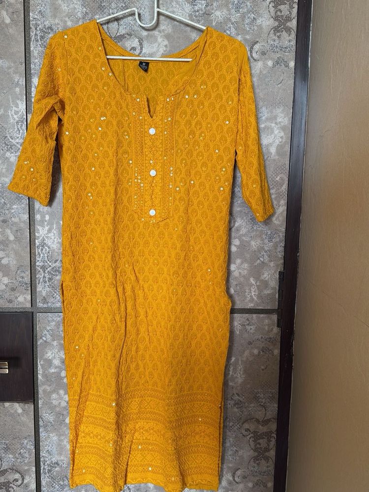 yellow kurta