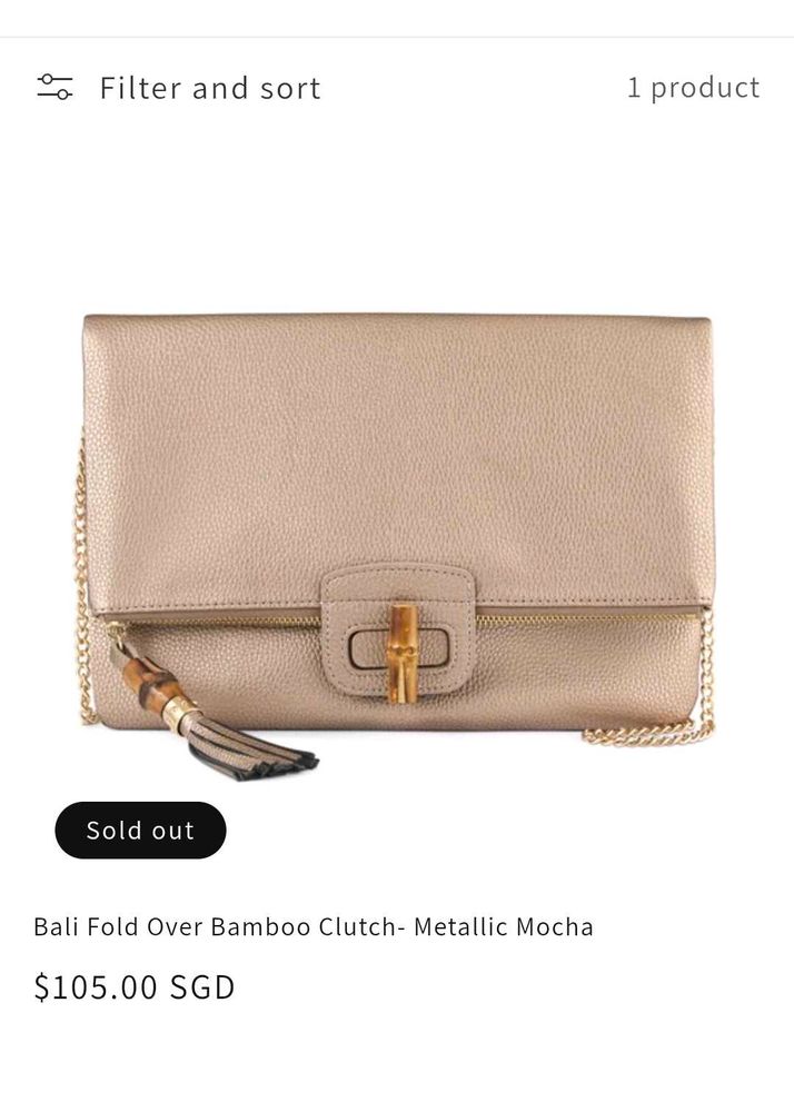 Chic Brown Leather Clutch Bag