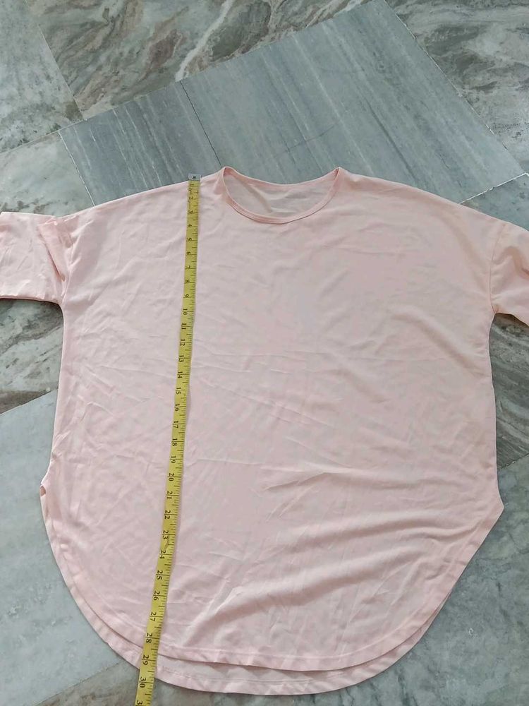 Light Pink Casual T-Shirt