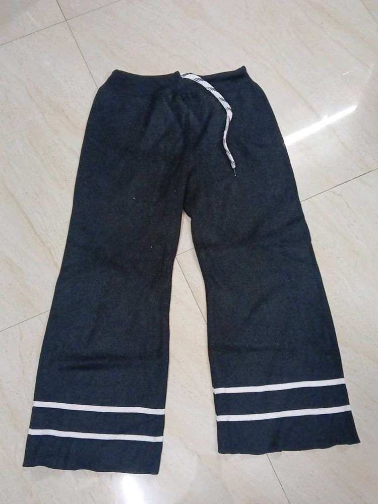 Women's Charcoal Grey Striped Pants