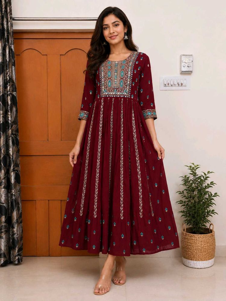 Embroidered Anarkali Kurta