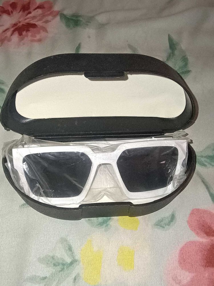 Stylish White Sunglasses  &amp; sports watch